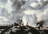 Bonaventura Peeters the Elder Storm on the Sea painting